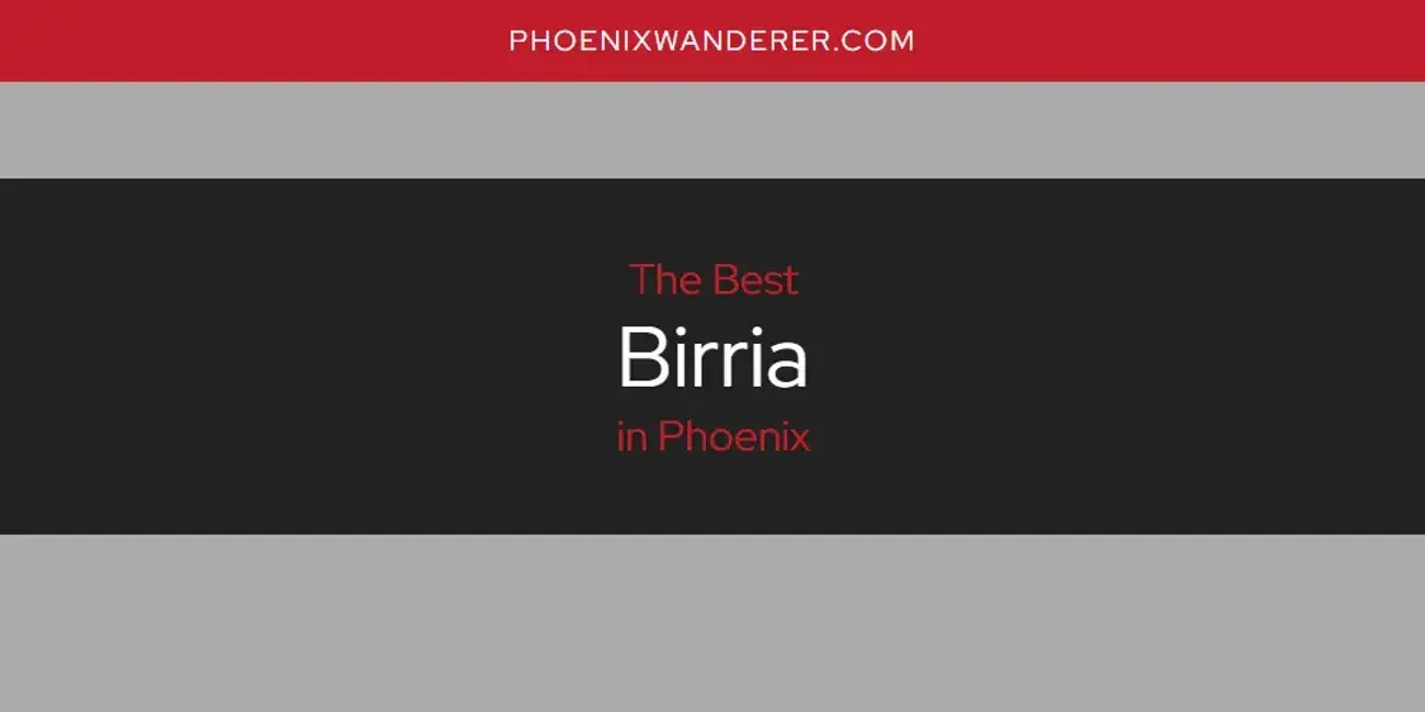 The Absolute Best Birria in Phoenix  [Updated 2024]