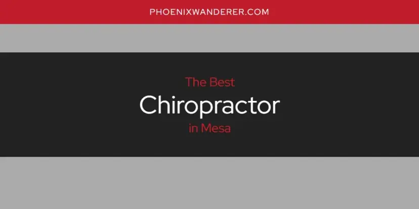 The Absolute Best Chiropractor in Mesa  [Updated 2024]